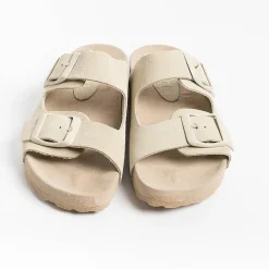MANEBI - Sandali Bassi - Traveller Sandals - Beige<Collezione Scarpe Donna Sandali Bassi