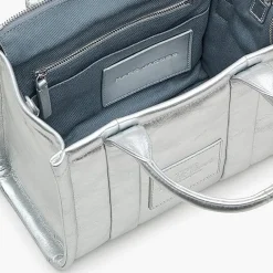 Marc Jacobs - 2F3Htt004H01-040 - The Leather Small Tote Bag - Silver<Collezione Borse Donna Borse A Mano