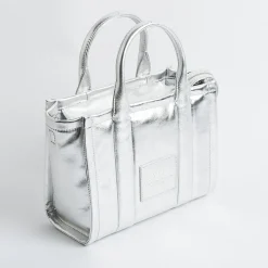 Marc Jacobs - 2F3Htt004H01-040 - The Leather Small Tote Bag - Silver<Collezione Borse Donna Borse A Tracolla