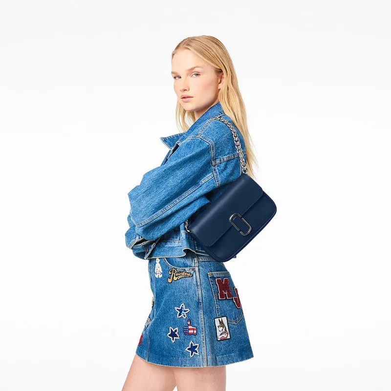 Marc Jacobs - J Marc -H956L01Pf22 - Blu<Collezione Borse Donna Borse A Tracolla