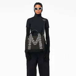 Marc Jacobs - The Medium Tote Bag - 07H02 - Black White<Collezione Borse Donna Borse A Mano
