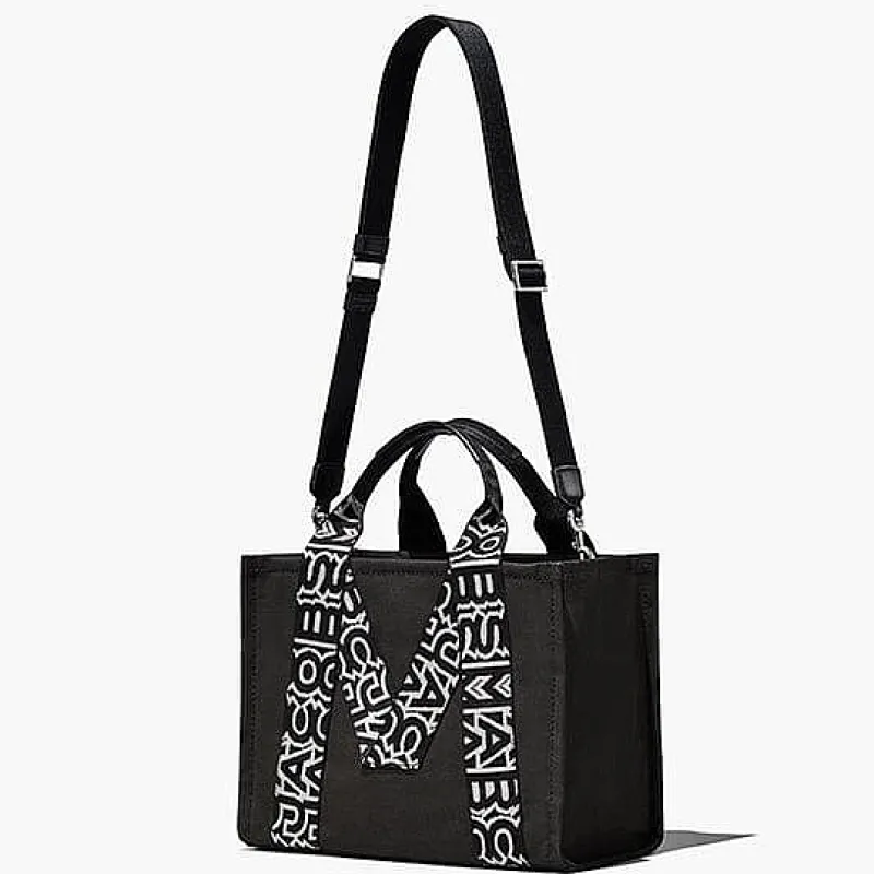 Marc Jacobs - The Medium Tote Bag - 07H02 - Black White<Collezione Borse Donna Borse A Mano