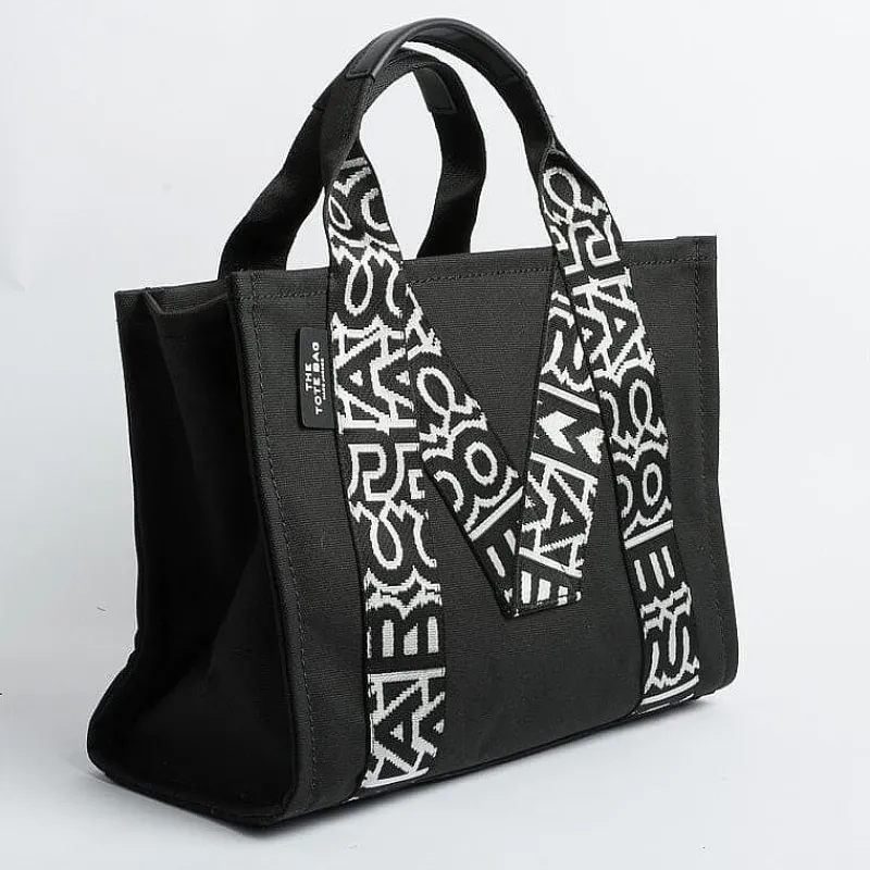 Marc Jacobs - The Medium Tote Bag - 07H02 - Black White<Collezione Borse Donna Borse A Mano