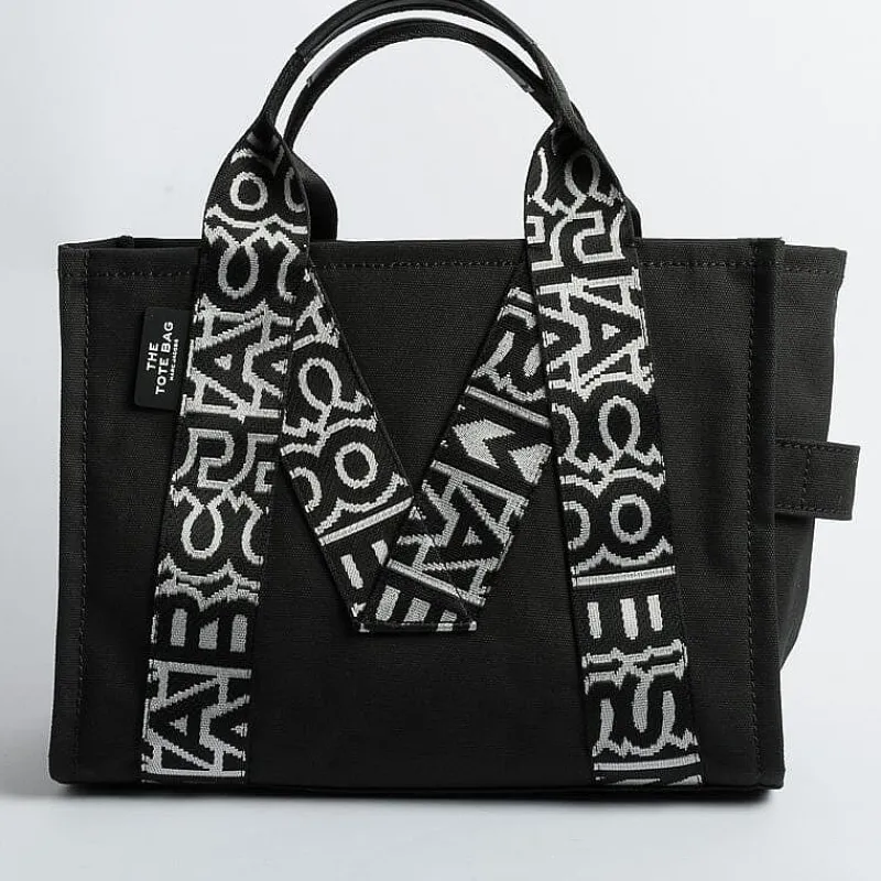 Marc Jacobs - The Medium Tote Bag - 07H02 - Black White<Collezione Borse Donna Borse A Mano