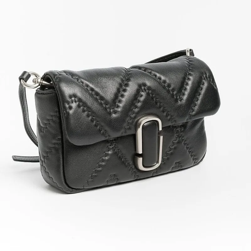 Marc Jacobs - The Quilted Leather J - Borsa A Spalla - Nero<Collezione Borse Donna Borse A Tracolla