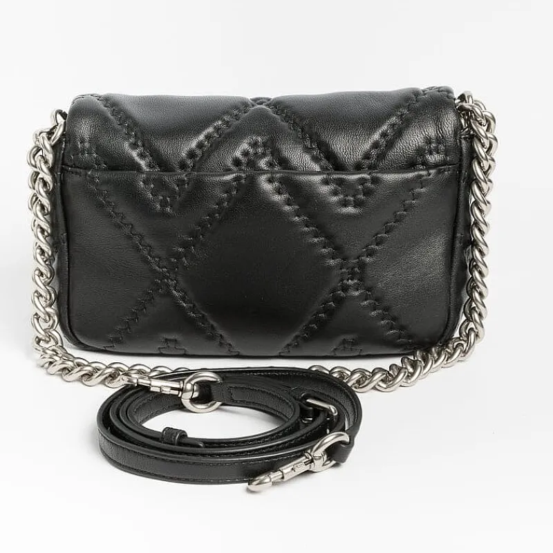 Marc Jacobs - The Quilted Leather J - Borsa A Spalla - Nero<Collezione Borse Donna Borse A Tracolla