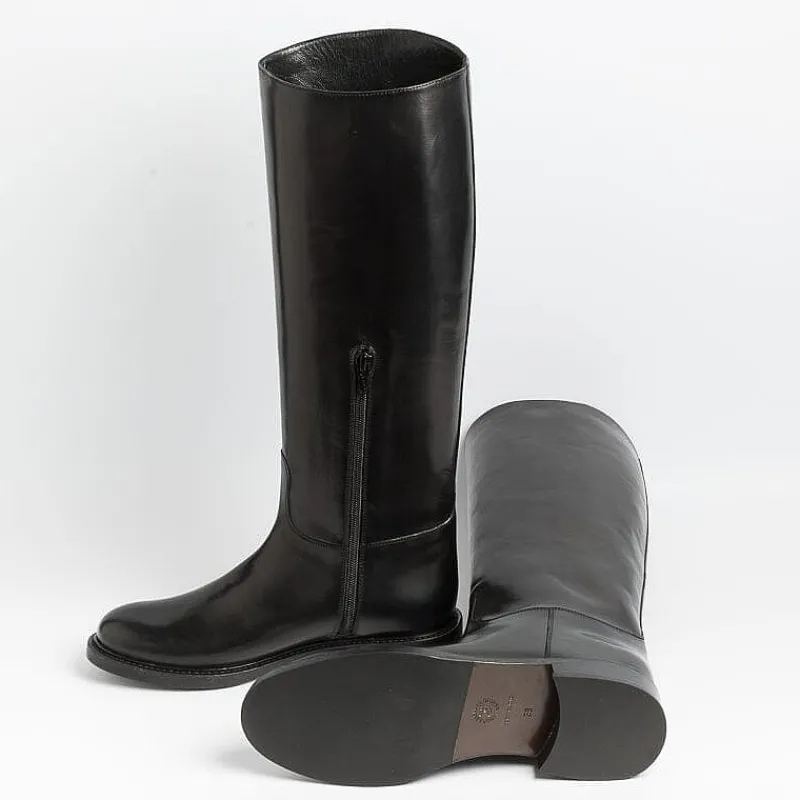 Maretto - Stivali Alla Cavallerizza - 9623 - Nero Zip<Collezione Scarpe Donna Stivali
