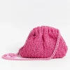 MARIA LA ROSA - Borsa A Tracolla - Mini Game Crochet - Fuchsia<Collezione Borse Donna Mini Bags
