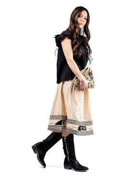 MEXICANA - Collezione Donna Mexicana - Stivale Texano - L340 - Vesuvio Nero<Collezione Scarpe Donna Texani