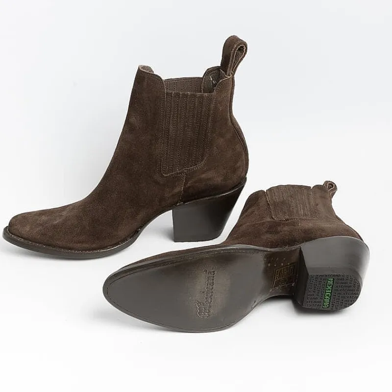 MEXICANA - Collezione Donna Mexicana - Texano - Bl395 - Choco Suede<Collezione Scarpe Donna Texani