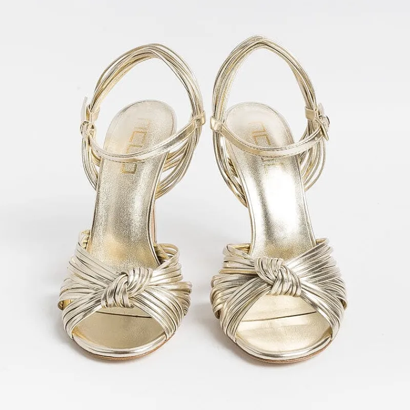 NCUB - Sandali Con Tacco - Sole 20 - Laminato Platino<Collezione Scarpe Donna Sposa