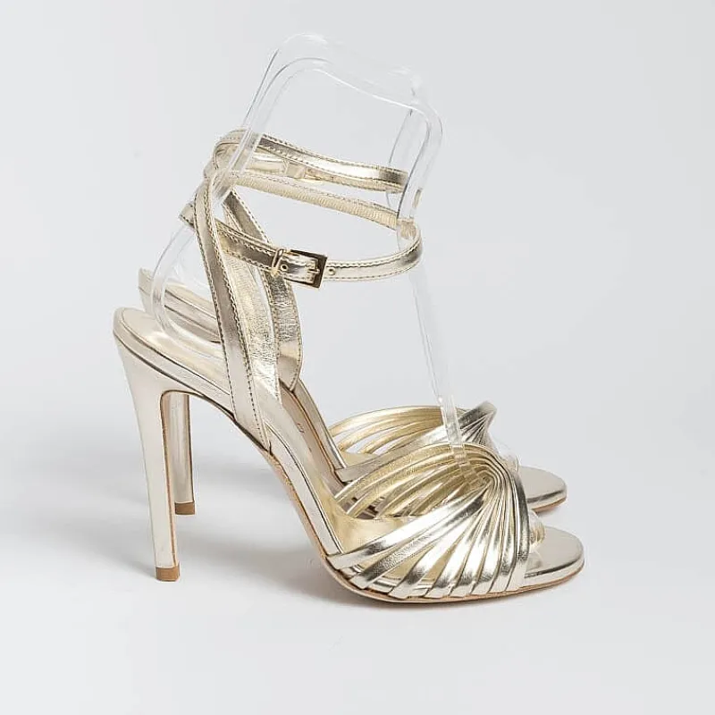 NCUB - Sandali Con Tacco - Sole 19 - Laminato Platino<Collezione Scarpe Donna Sandali Con Tacco