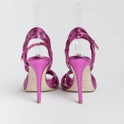 NCUB - Sandali Con Tacco - Sole 20 - Laminato Fucsia<Collezione Scarpe Donna Sandali Con Tacco