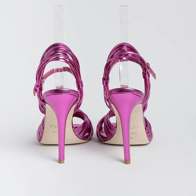 NCUB - Sandali Con Tacco - Sole 20 - Laminato Fucsia<Collezione Scarpe Donna Sandali Con Tacco