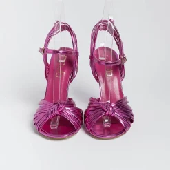 NCUB - Sandali Con Tacco - Sole 20 - Laminato Fucsia<Collezione Scarpe Donna Sandali Con Tacco