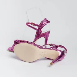 NCUB - Sandali Con Tacco - Sole 20 - Laminato Fucsia<Collezione Scarpe Donna Sandali Con Tacco