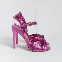 NCUB - Sandali Con Tacco - Sole 20 - Laminato Fucsia<Collezione Scarpe Donna Sandali Con Tacco