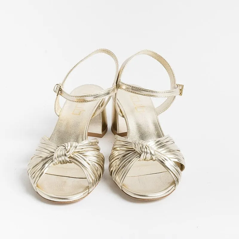 NCUB - Sandali Con Tacco - Stefy 64 - Laminato Platino<Collezione Scarpe Donna Sposa