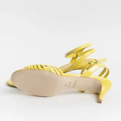 NCUB - Sandali Con Tacco - Luna 21 - Pelle Giallo<Collezione Scarpe Donna Sandali Con Tacco