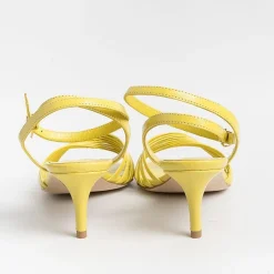 NCUB - Sandali Con Tacco - Luna 21 - Pelle Giallo<Collezione Scarpe Donna Sandali Con Tacco