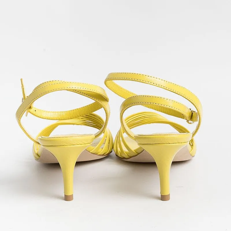 NCUB - Sandali Con Tacco - Luna 21 - Pelle Giallo<Collezione Scarpe Donna Sandali Con Tacco