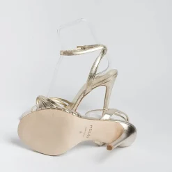 NCUB - Sandali Con Tacco - Sole 19 - Laminato Platino<Collezione Scarpe Donna Sposa