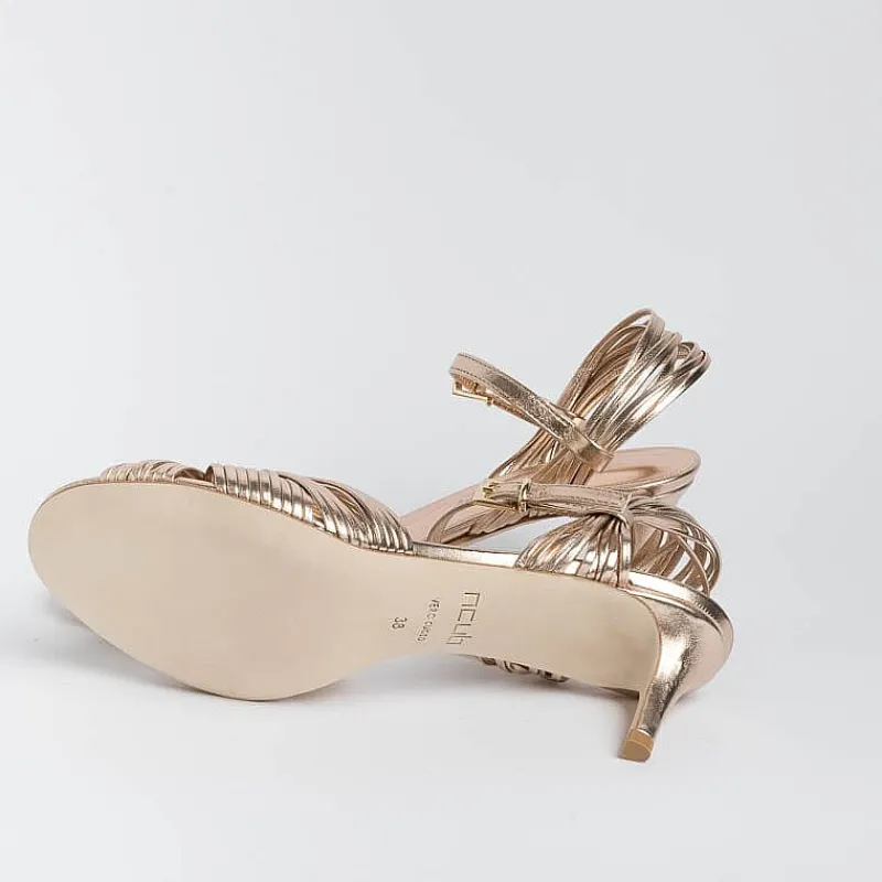 NCUB - Sandali Con Tacco - Luna 22 - Laminato Rosato<Collezione Scarpe Donna Sposa