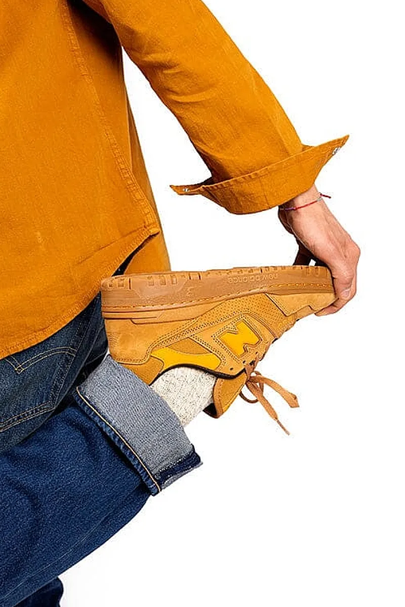 NEW BALANCE - Collezione Uomo New Balance - Sneakers Bb550Wea - Camoscio Cuoio<Collezione Scarpe Uomo Sneakers