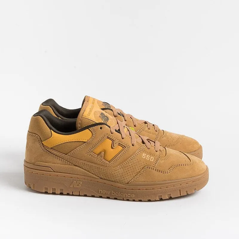 NEW BALANCE - Collezione Uomo New Balance - Sneakers Bb550Wea - Camoscio Cuoio<Collezione Scarpe Uomo Sneakers