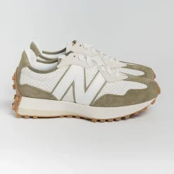 NEW BALANCE - Collezione Donna New Balance - Sneakers Ms327Pq - Bianco Verde<Collezione Scarpe Donna Sneakers