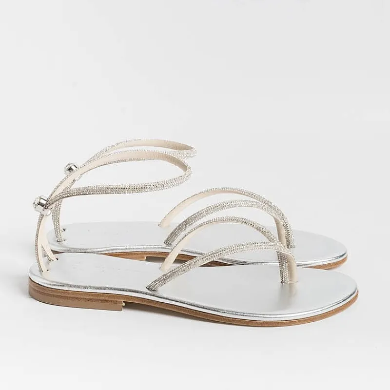PAOLA FIORENZA - Sandali Bassi Infradito Fd03 - Argento<Collezione Scarpe Donna Infradito