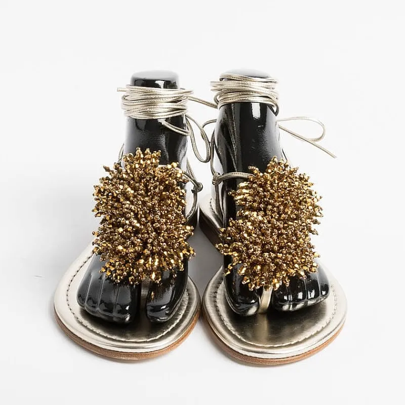 PAOLA FIORENZA - Sandali Bassi Infradito - Ss2346 Oro<Collezione Scarpe Donna Infradito