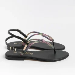 PAOLA FIORENZA - Sandali Bassi Infradito - Ss2336 - Nero<Collezione Scarpe Donna Sandali Bassi