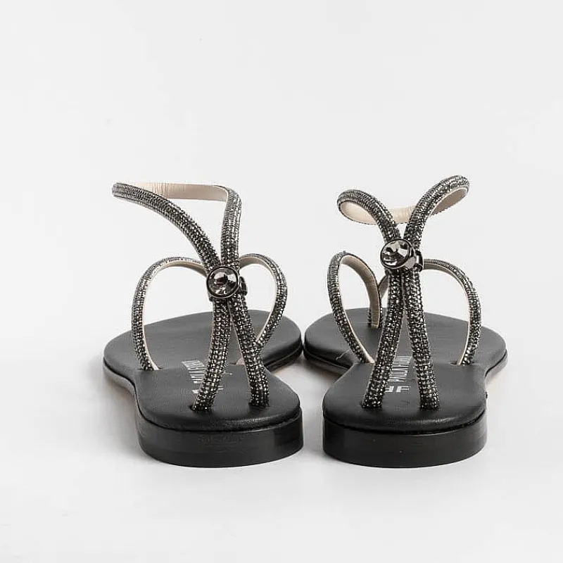 PAOLA FIORENZA - Sandali Bassi Infradito Fd03 - Nero<Collezione Scarpe Donna Sandali Bassi