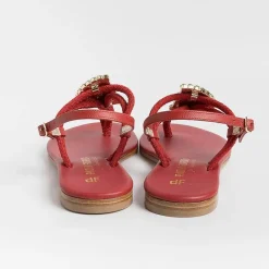 PAOLA FIORENZA - Sandali Bassi Infradito - Fb1001 - Rosso<Collezione Scarpe Donna Infradito