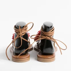 PAOLA FIORENZA - Sandali Bassi Infradito - Ss2346 Cuoio Rosso<Collezione Scarpe Donna Infradito