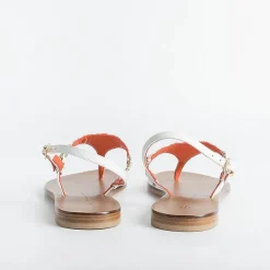 PAOLA FIORENZA - Sandali Bassi Infradito Triangolo - Corallo<Collezione Scarpe Donna Sandali Bassi
