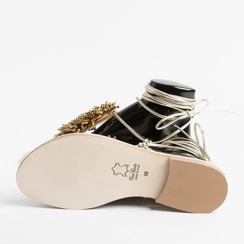PAOLA FIORENZA - Sandali Bassi Infradito - Ss2346 Oro<Collezione Scarpe Donna Sandali Bassi