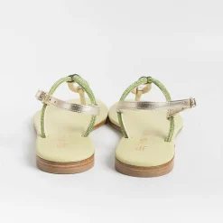 PAOLA FIORENZA - Sandali Bassi Infradito - Ss2336 - Verde<Collezione Scarpe Donna Sandali Bassi