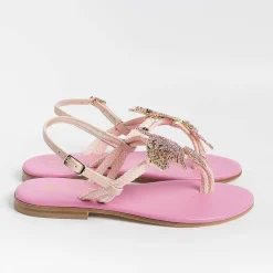 PAOLA FIORENZA - Sandali Bassi Infradito -Ps370 - Rosa<Collezione Scarpe Donna Infradito