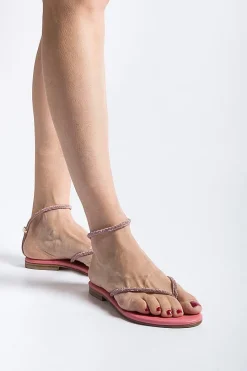 PAOLA FIORENZA - Sandali Bassi Infradito Fd03 - Rosa<Collezione Scarpe Donna Sandali Bassi