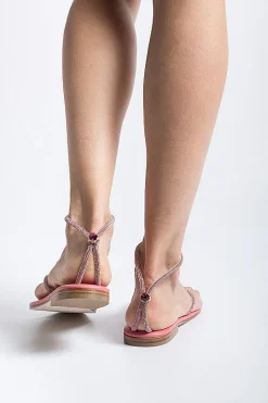 PAOLA FIORENZA - Sandali Bassi Infradito Fd03 - Rosa<Collezione Scarpe Donna Sandali Bassi