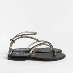 PAOLA FIORENZA - Sandali Bassi Infradito Fd03 - Nero<Collezione Scarpe Donna Infradito