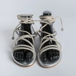 PAOLA FIORENZA - Sandali Bassi - Fd22 - Argento<Collezione Scarpe Donna Sandali Bassi