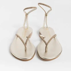 PAOLA FIORENZA - Sandali Bassi Infradito Fd03 - Ambra Platino<Collezione Scarpe Donna Sandali Bassi
