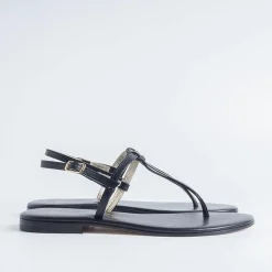 PAOLA FIORENZA - Sandali Bassi - Nodino - Nero<Collezione Scarpe Donna Sandali Bassi