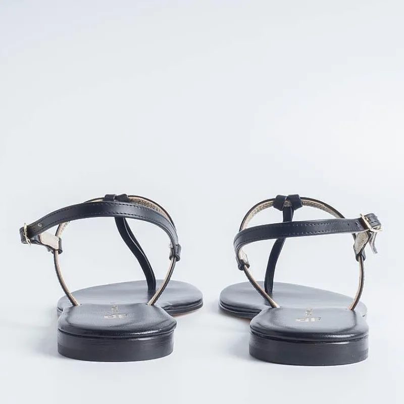 PAOLA FIORENZA - Sandali Bassi - Nodino - Nero<Collezione Scarpe Donna Sandali Bassi