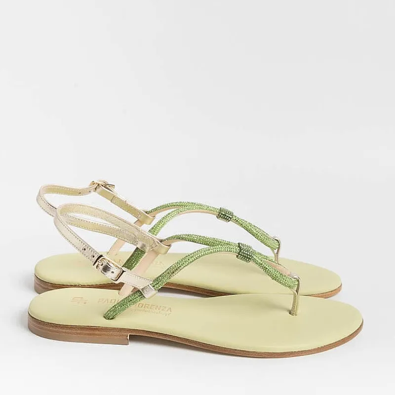 PAOLA FIORENZA - Sandali Bassi Infradito - Ss2336 - Verde<Collezione Scarpe Donna Infradito
