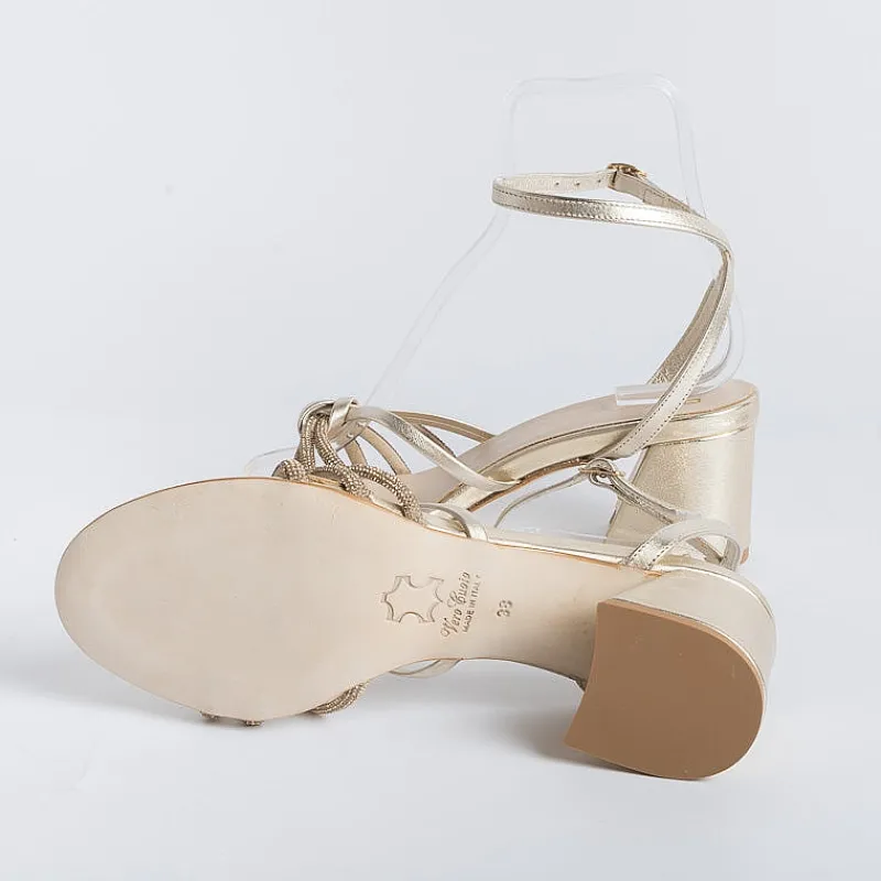 PAOLA FIORENZA - Sandali Con Tacco - Fd13 - Oro<Collezione Scarpe Donna Sandali Con Tacco