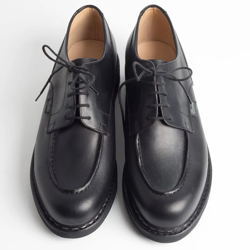 Paraboot - Derby 710709 - Chambord/Tex - Noir / Lis Noir<Collezione Scarpe Uomo Allacciate